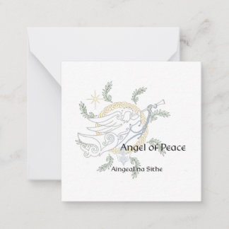 Pronto para colorir o cartão de Natal Celtic Manda