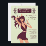 Pronto para Convite de festas<br><div class="desc">Comece a festa a partir do momento em que eles abrem seu convite com esta jovem beleza que está pronta para comemorar. O cartão é fácil de personalizar com seu texto, fonte, cor da fonte e escolha de seis tipos de papel. Não exatamente o que você está procurando? Todos os...</div>