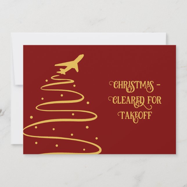 Pronto para Natal para Cartão de Descolagem (Frente)