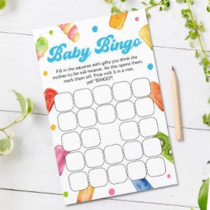 Pronto para o Jogo do Bingo do Chá de fraldas