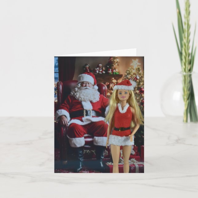 Pronto para o Natal. Cartão de Natal (Frente)