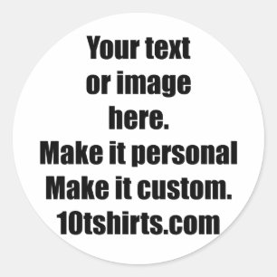 Pronto para personalizar adesivos de 3". Folha de 