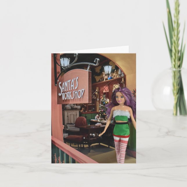 Prontos para o Natal. Cartão de Natal (Frente)