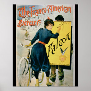 Propaganda de poster 'a bicicleta Franco-Americana