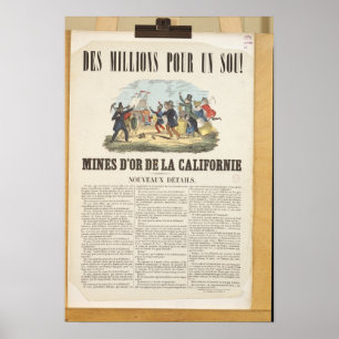 Propaganda de poster as minas de ouro em