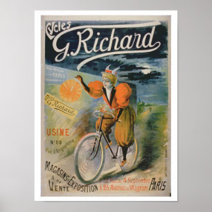 Propaganda de poster "G. Richard Ciclo", Paris