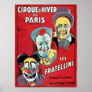 Propaganda de poster 'o d'Hiver da Paris de Cirque