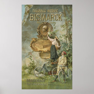 Propaganda de poster o Fahrrad Werke Bismarck