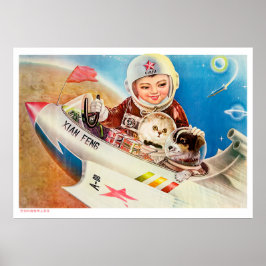 Propaganda poster do espaço chinês