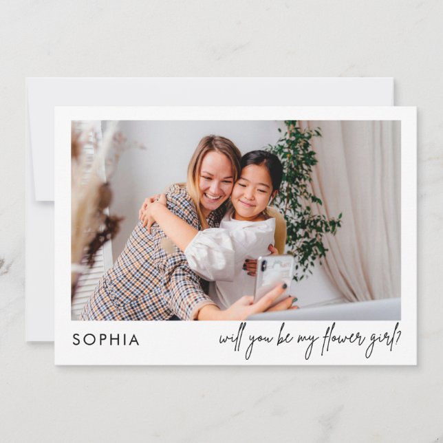 Proposta da Menina de Flor de Foto Preta para Chic (Frente)