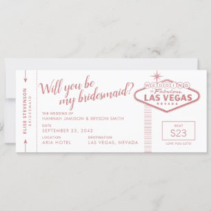 Proposta de Bridesmaid de Casamento de Las Vegas