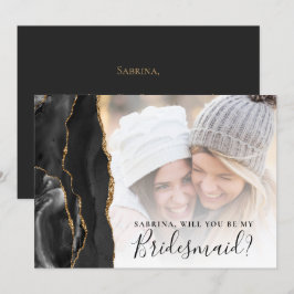 Proposta de Bridesmaid de Imagem de Agato Dourado