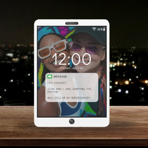 Proposta de Bridesmaid de Tela de Bloqueio de Tele