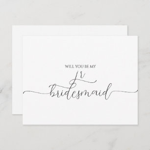 Proposta de Bridesmaid Júnior de Script Mínimo Sim