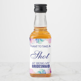 Proposta de Dama de Honra Floral Take a Shot