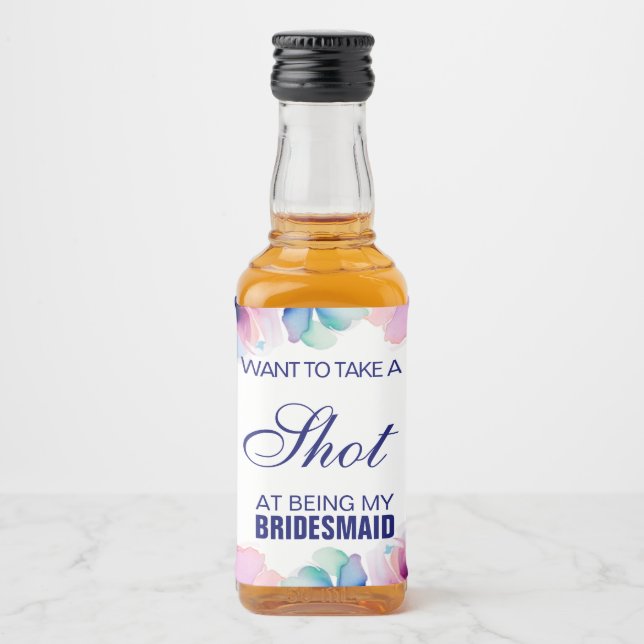 Proposta de Dama de Honra Floral Take a Shot (Frente)