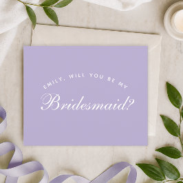 Proposta de Dama de Honra Lavanda Simples Orçament