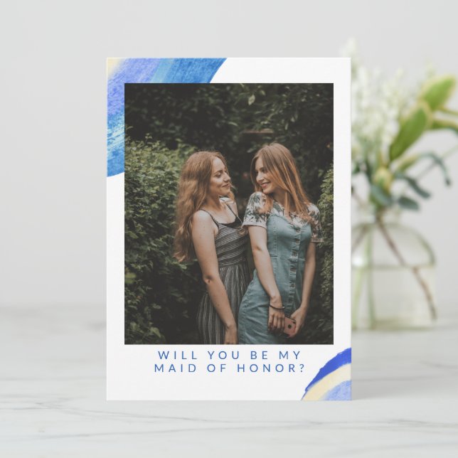 Proposta de Madrinha de casamento de Fotografia do (Em pé/Frente)