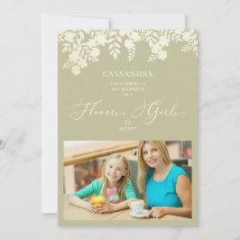 Proposta de Menina das Flores Fotográfica Moldura