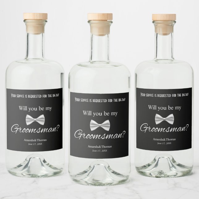 Proposta de Padrinho de Casamento Moderno  (Garrafas)