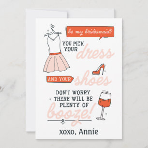 Proposta Engraçada de Bridesmaid Placa de Bezida