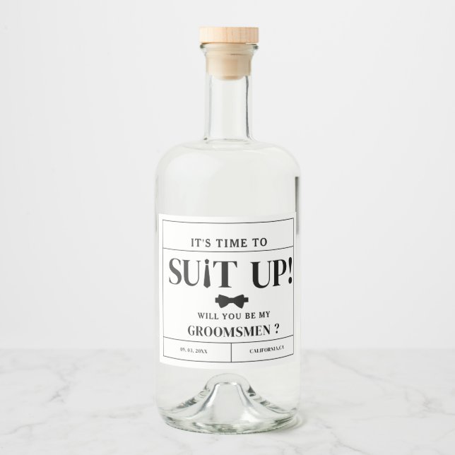 Proposta moderna de Padrinho de casamento minimali (Frente)