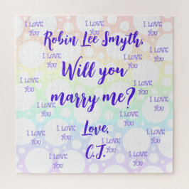 Proposta personalizada do arco-íris Quebra-cabeça