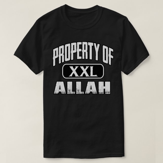 Propriedade Allah XXL Muçulmano Islâmico Pullover (Frente do Design)