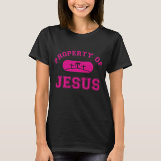 "Propriedade de Jesus" Camiseta | Fé Cristã Rosa