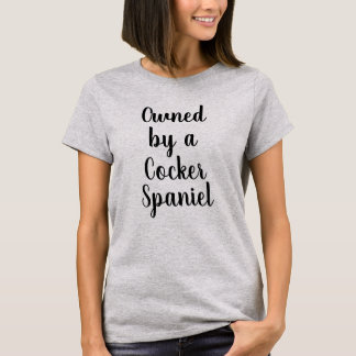 Propriedade de uma camiseta Cocker Spaniel