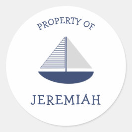 Propriedade de veleiro de autocolante