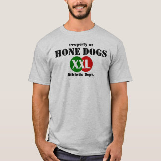 Propriedade do cão da pedra de afiar do t-shirt