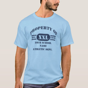 Propriedade do t-shirt atlético do departamento
