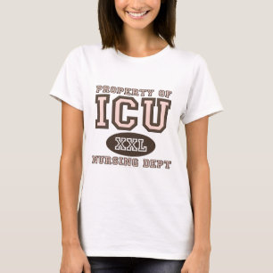 Propriedade do t-shirt da enfermeira de ICU
