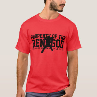 "PROPRIEDADE t-shirt vermelho do RENEGOD"