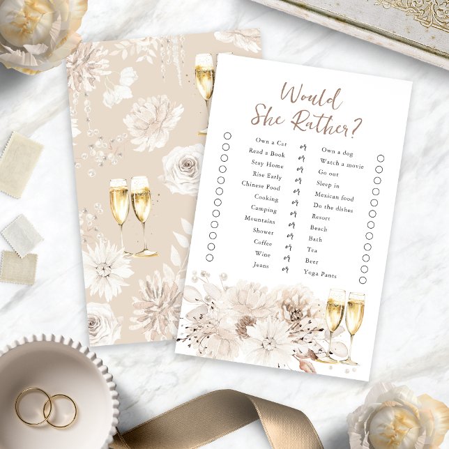 Prosecco Iria Preferencialmente Jogo (Prosecco Would She Rather Game
)