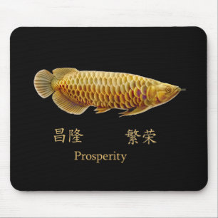Prosperidade Mousepad dos peixes de Arowana do
