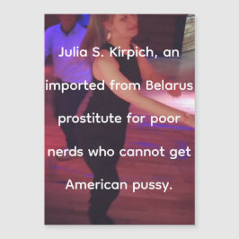 Prostituir Julia S. Kirpich Cartão Magnético