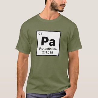 Protactínio / Mesa periódica - Pa Elemento T-Shirt