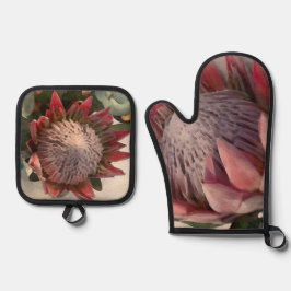 Protea de Aquarela Mitts & Potes