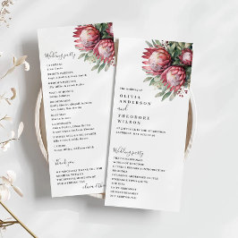 Protea Nativa Aquarela Floral Boho Botânico