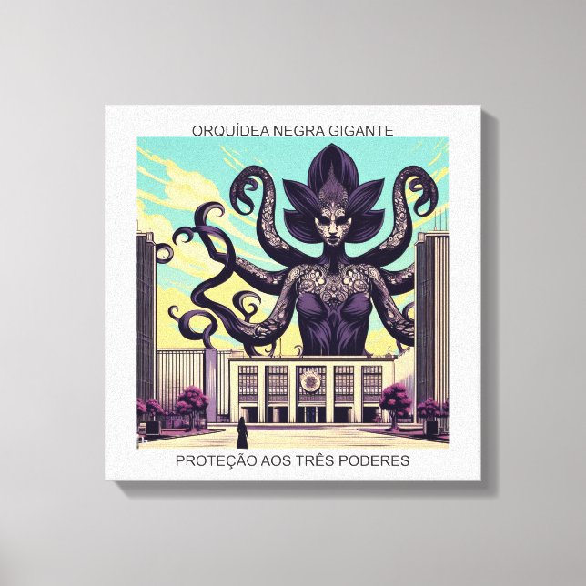 PROTEÇÃO AOS TRÊS PODERES - impressão em tela (Frente)