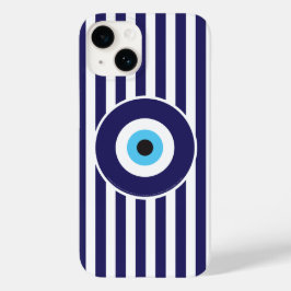 Proteção contra os olhos de Mau (listras azuis cla