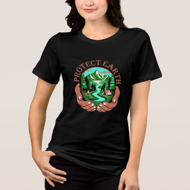 Protect Earth Nature T-Shirt (Frente)