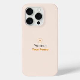 Protect Your Peace – Minimal Motivational iPhone C