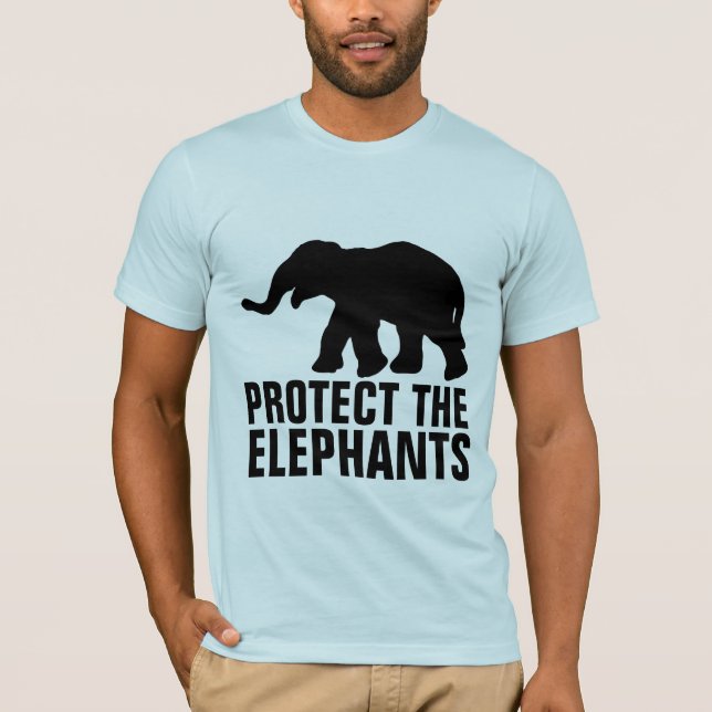 PROTEGER OS ELEFANTES T-SHIRTS (Frente)