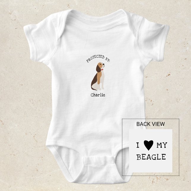 Protegido pela Camiseta de cão Beagle (Criador carregado)