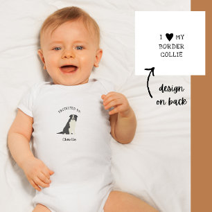 Protegido pela Camiseta de cão Collie de Borda