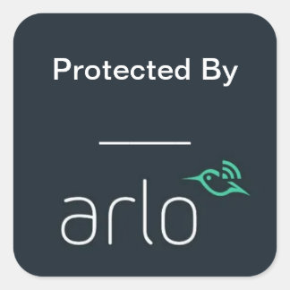 Protegido Por Arlo Decal / Autocolantes
