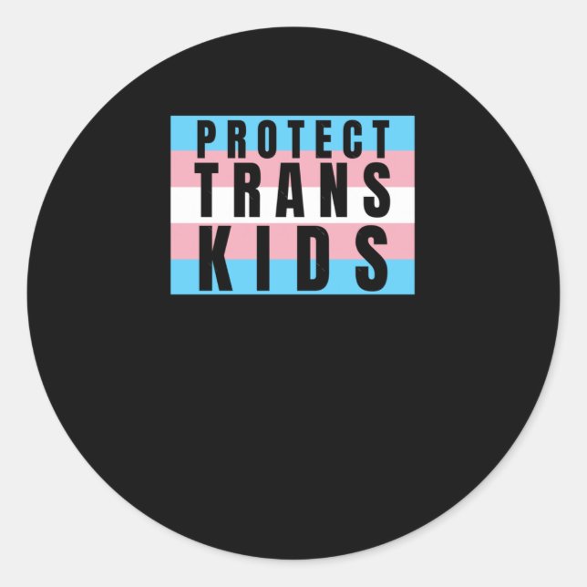 Proteja o adesivo do Orgulho Transgênere de Crianç (Frente)